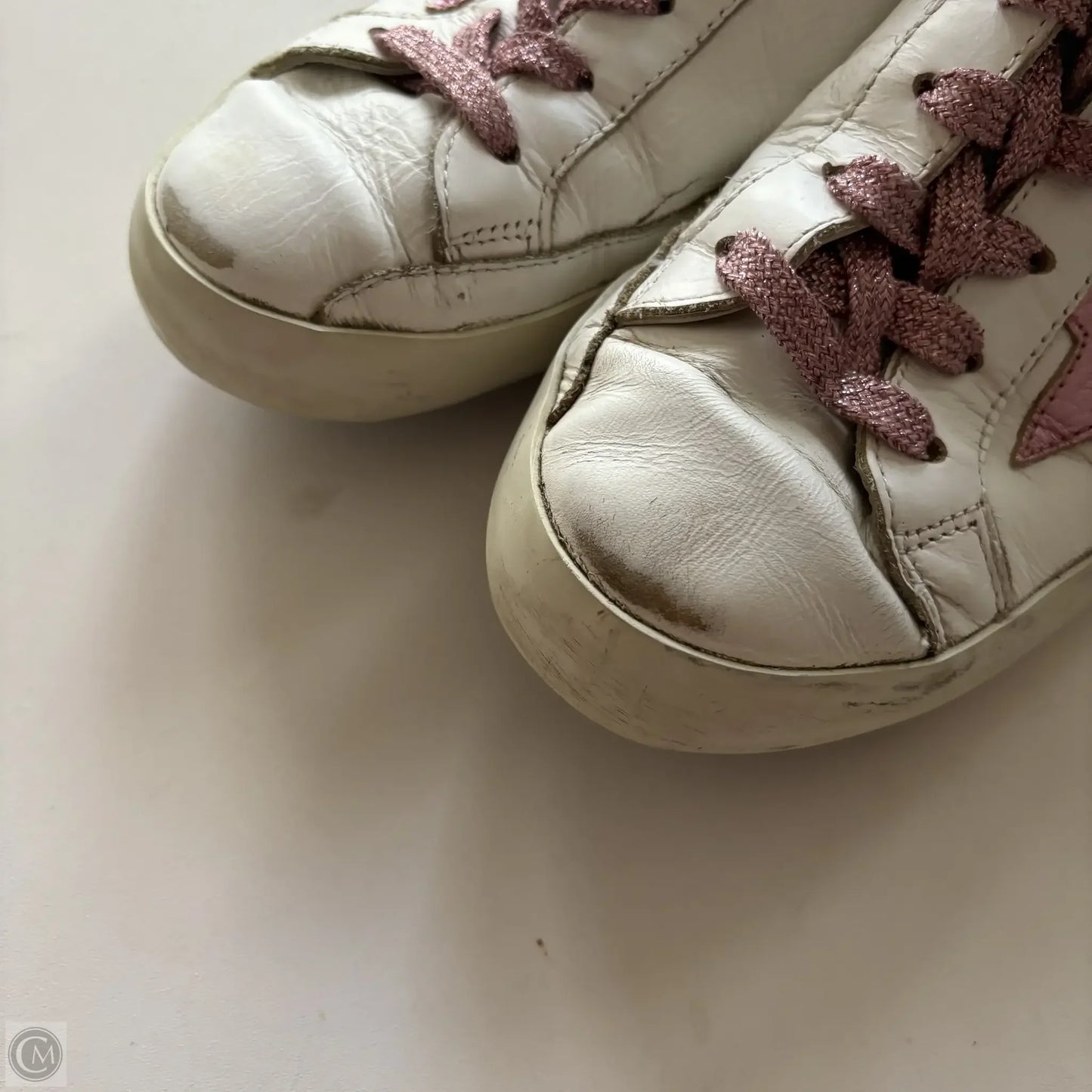 Shoes Luxury Designer By Golden Goose In Pink, Size: 9