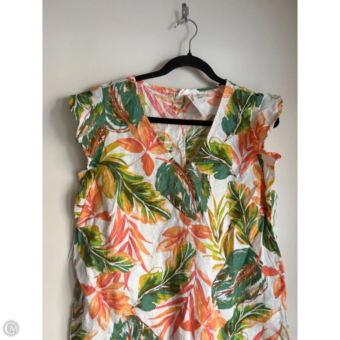 Dress Casual Midi By Nicole Miller In Floral Print, Size: L