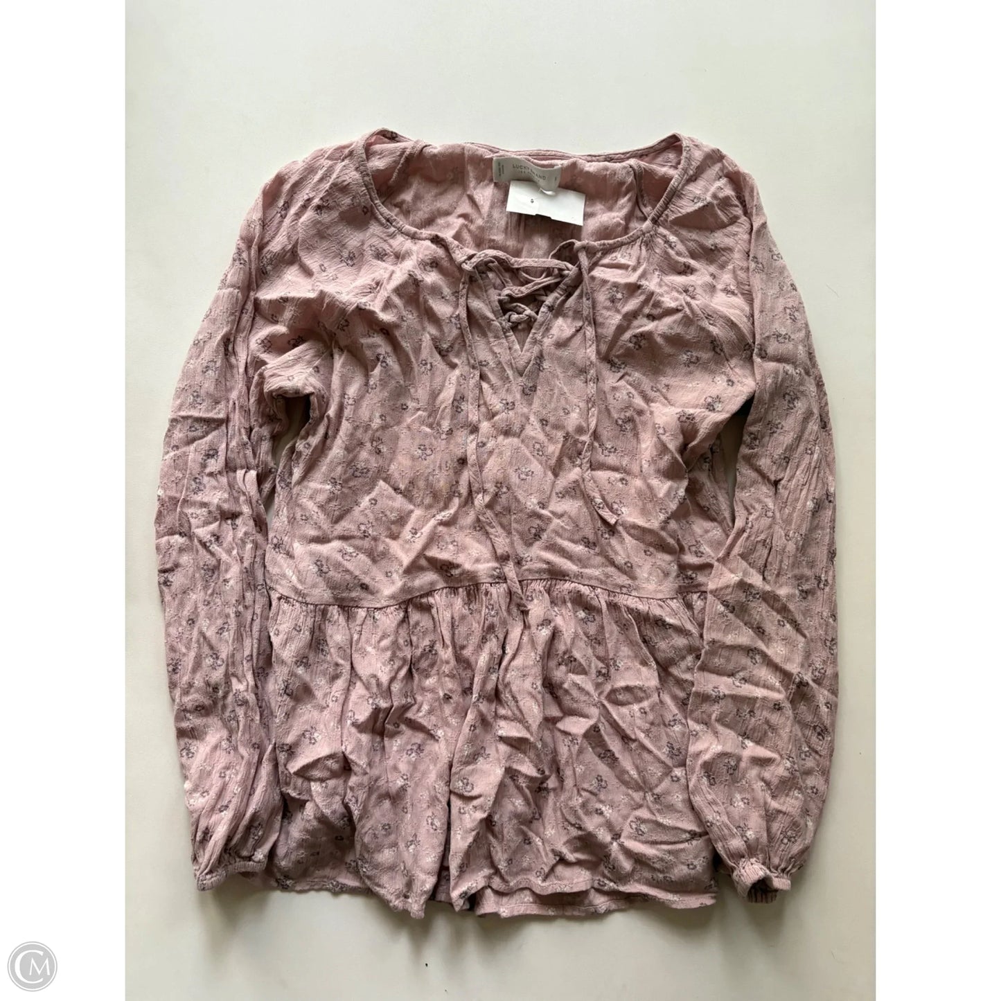 Top Long Sleeve By Lucky Brand In Pink, Size: S