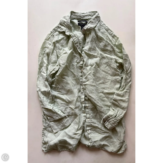 Top Long Sleeve By Tahari By Arthur Levine In Green, Size: M