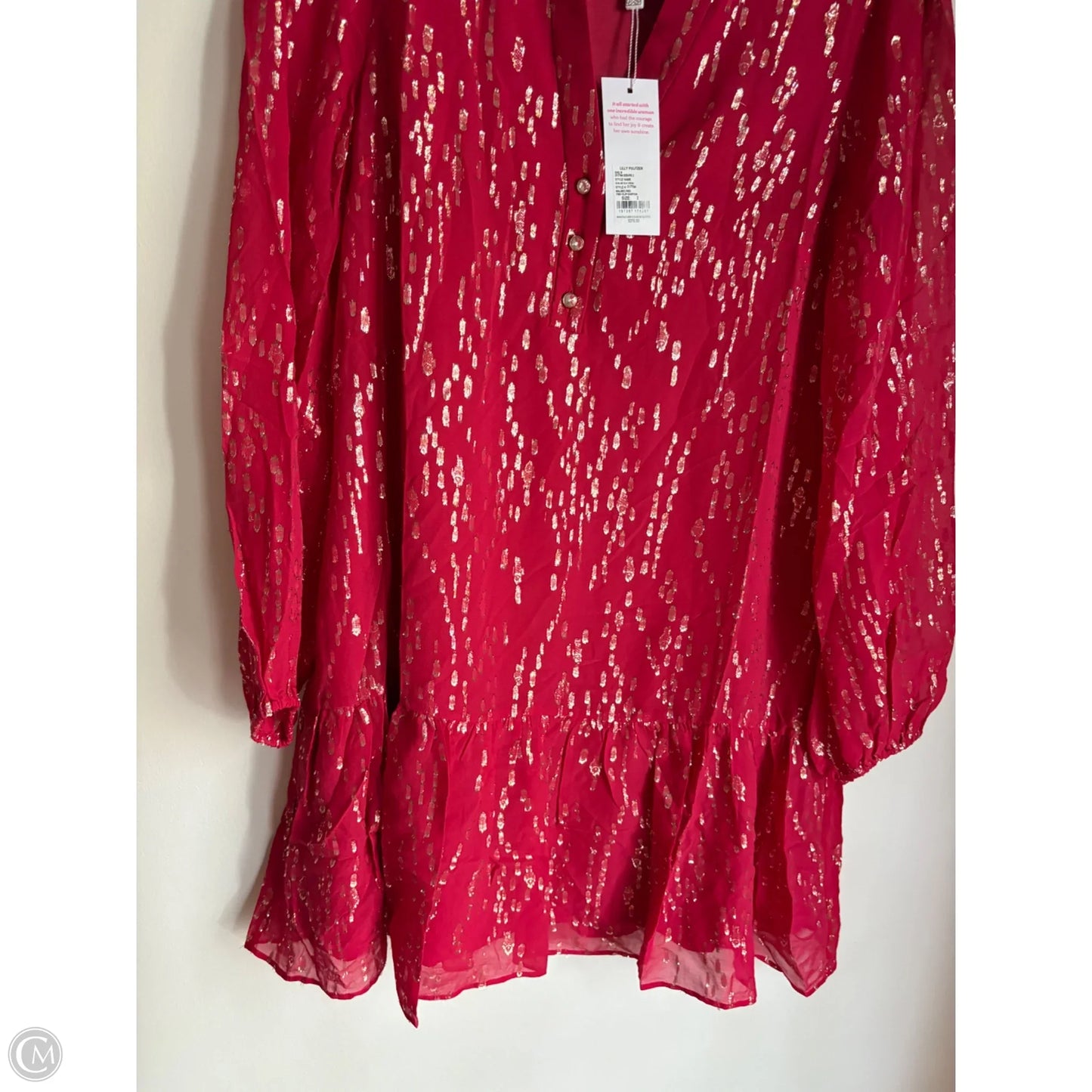 Dress Designer By Lilly Pulitzer In Red, Size: Xs