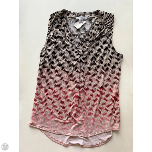 Blouse Sleeveless By Liz Claiborne In Multi-colored, Size: M