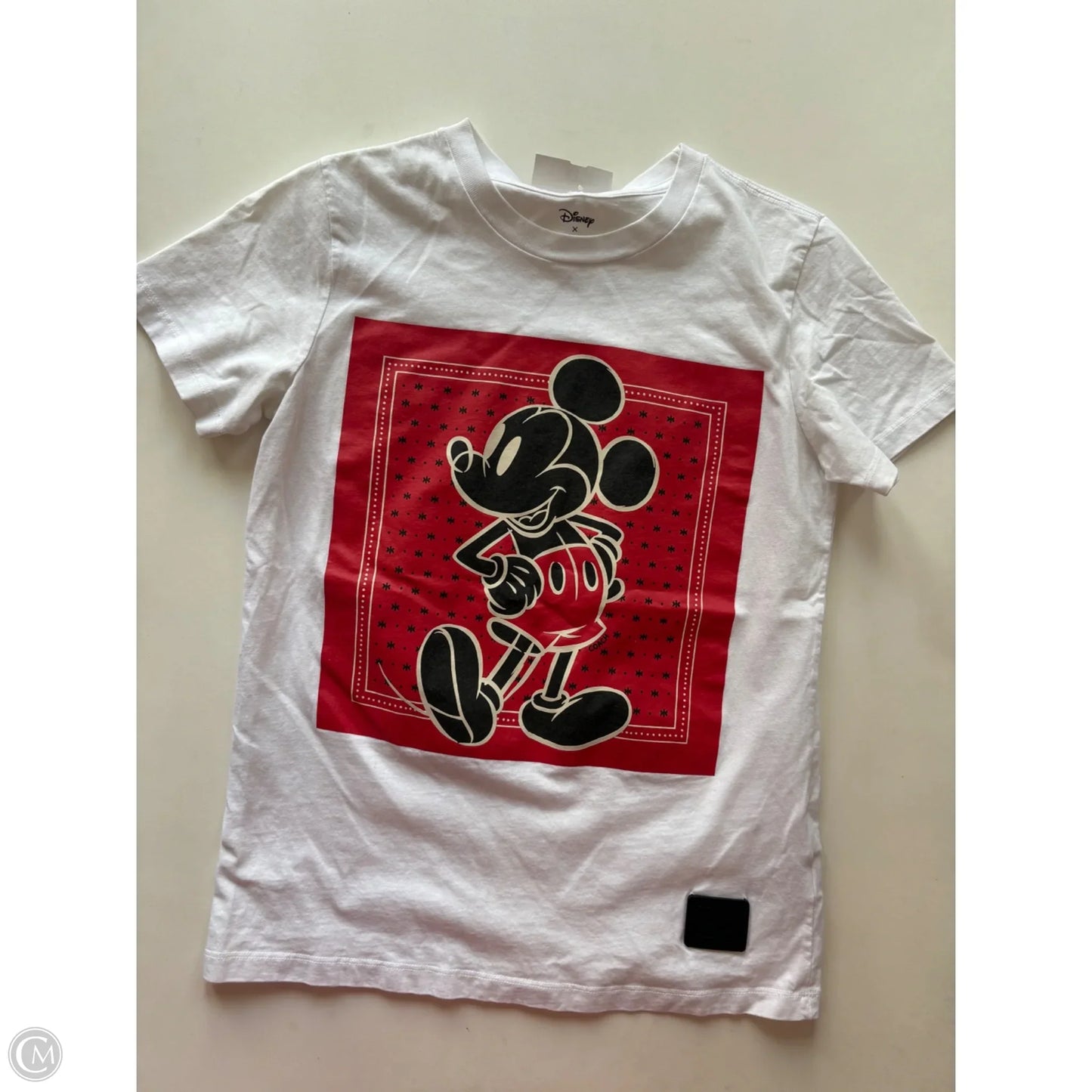 Top Short Sleeve Designer By Coach In White, Size: Xxs