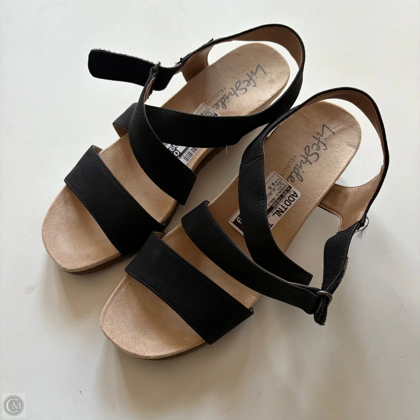 Sandals Heels Block By Life Stride In Black, Size: 9.5