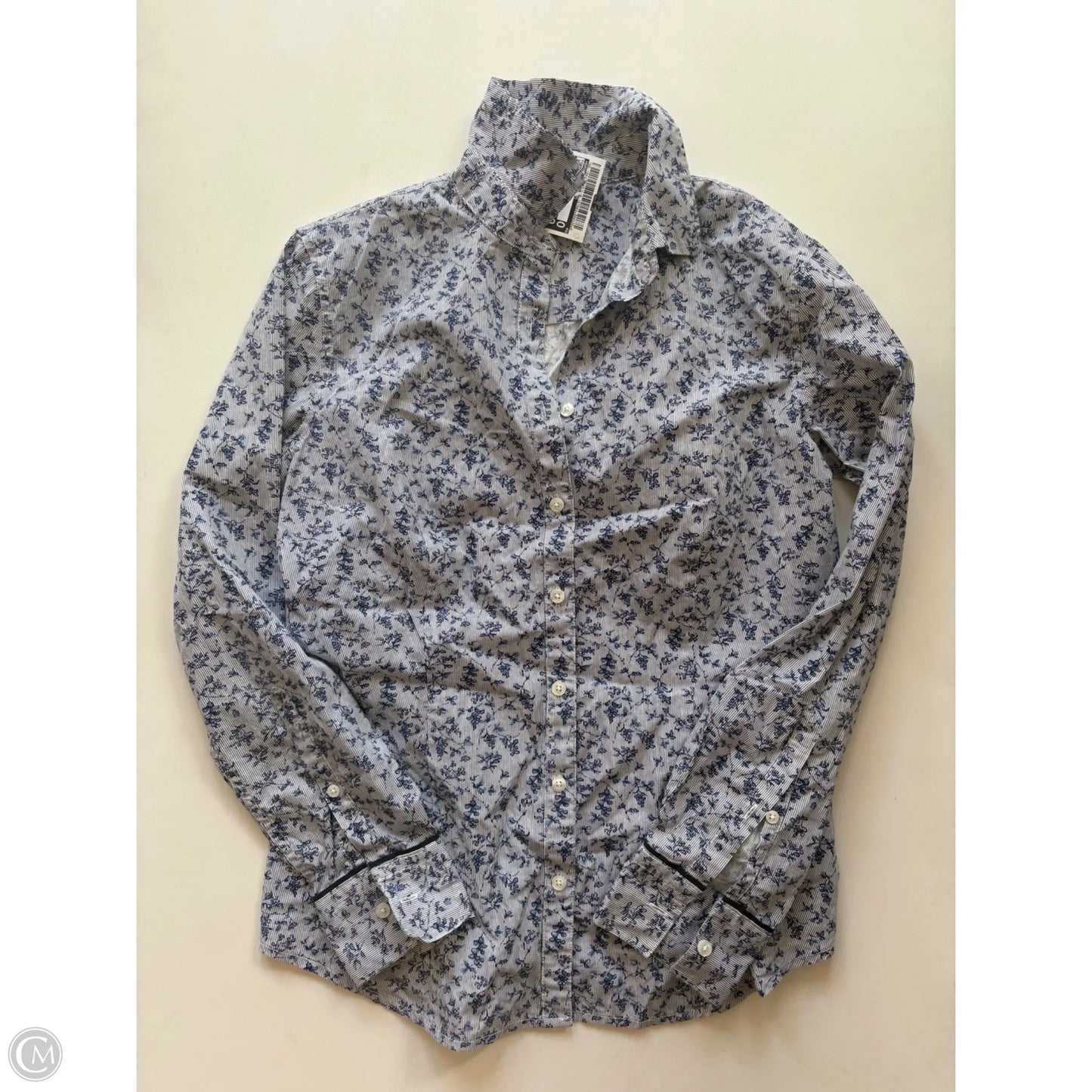 Top Long Sleeve By Brooks Brothers In Blue, Size: Xs