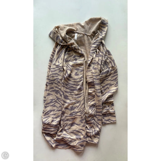 Sweater Cardigan By Cozy In Animal Print, Size: M