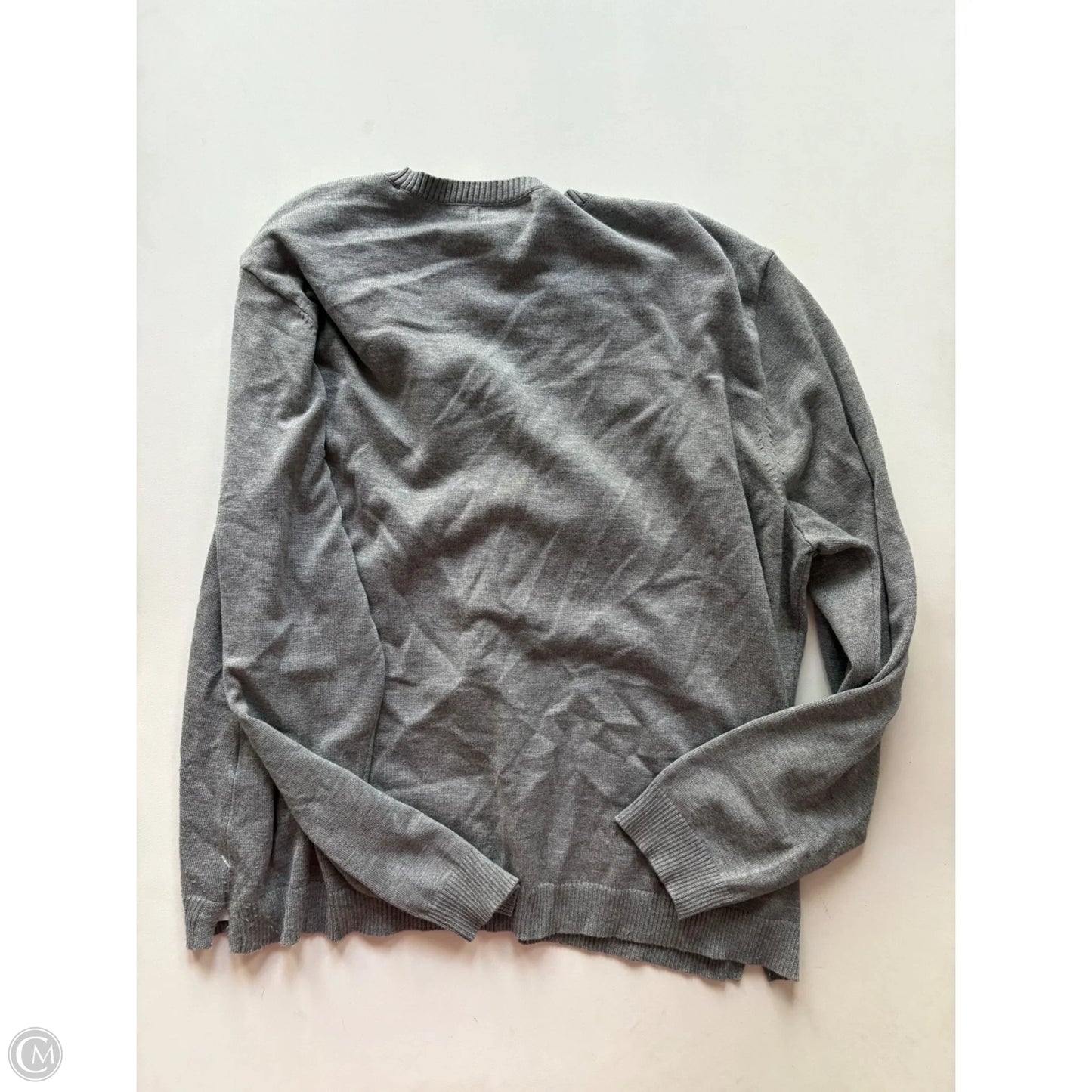 Sweater By Calvin Klein In Grey, Size: L