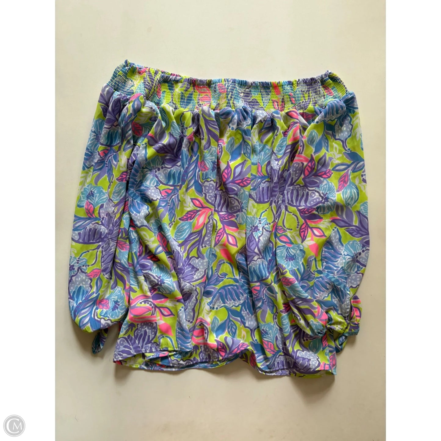 Blouse Designer By Lilly Pulitzer In Floral Print, Size: Xs