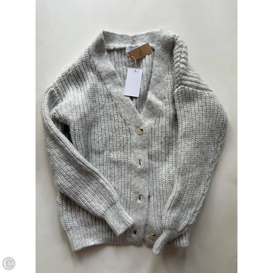 Sweater Cardigan By Absolutely In Grey, Size: S