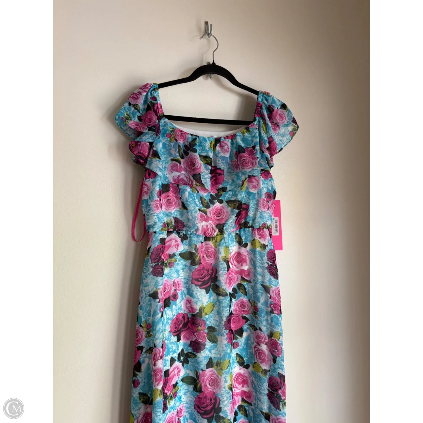 Dress Party Long By Betsey Johnson In Floral Print, Size: S