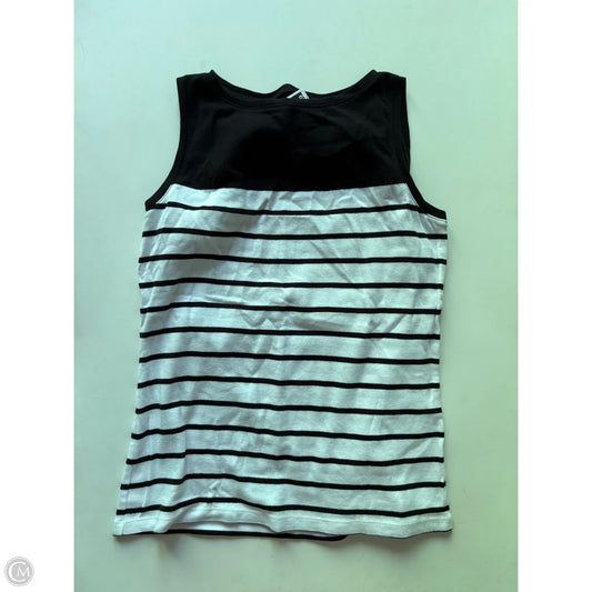 Top Sleeveless By Talbots In Striped Pattern, Size: Mp