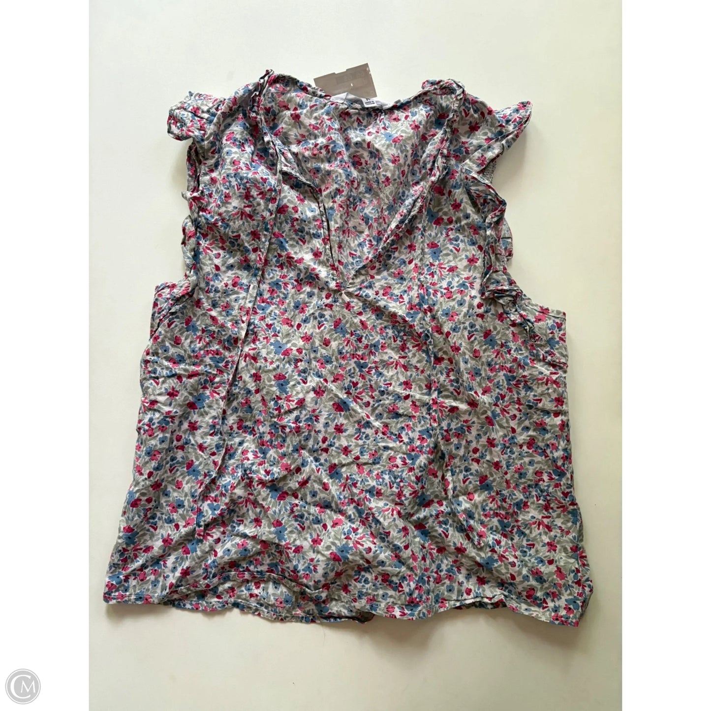 Top Short Sleeve By Bb Dakota In Floral Print, Size: M