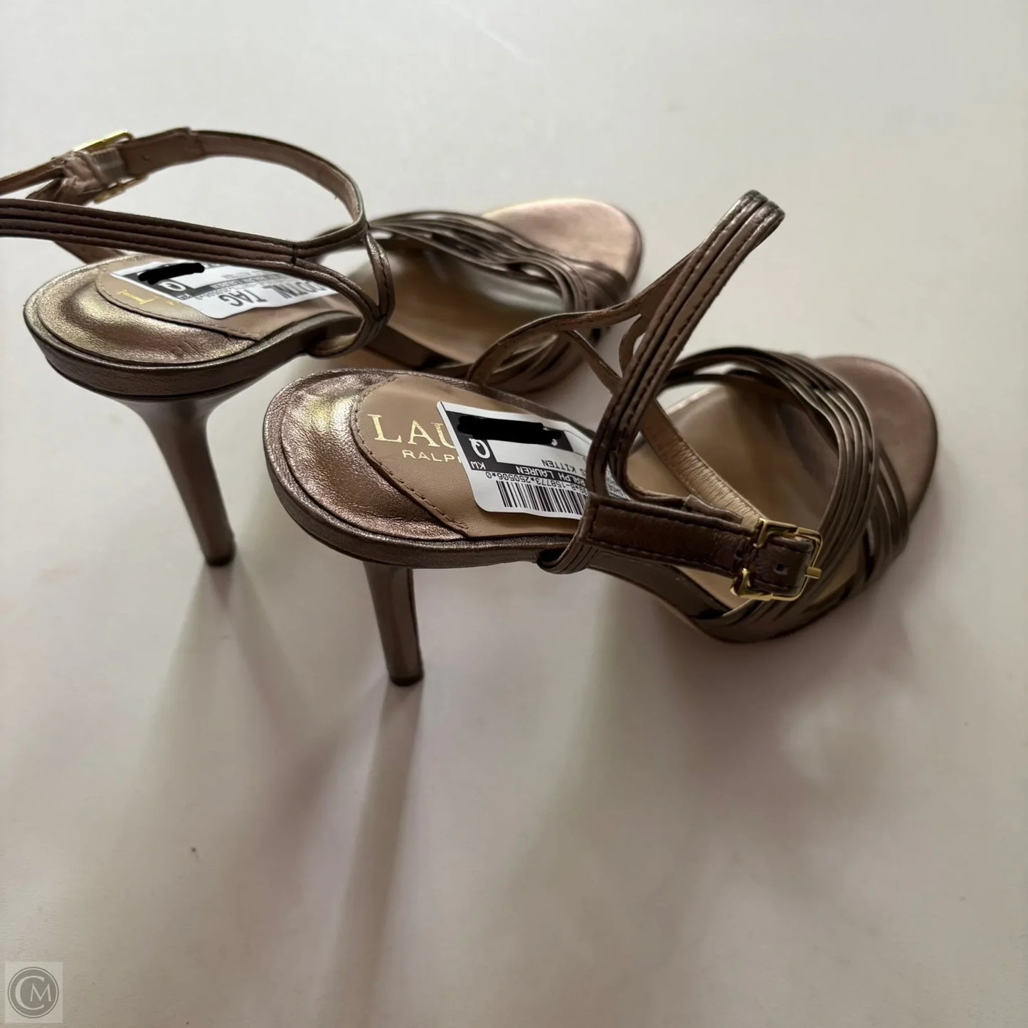 Shoes Heels Kitten By Lauren By Ralph Lauren In Bronze, Size: 7