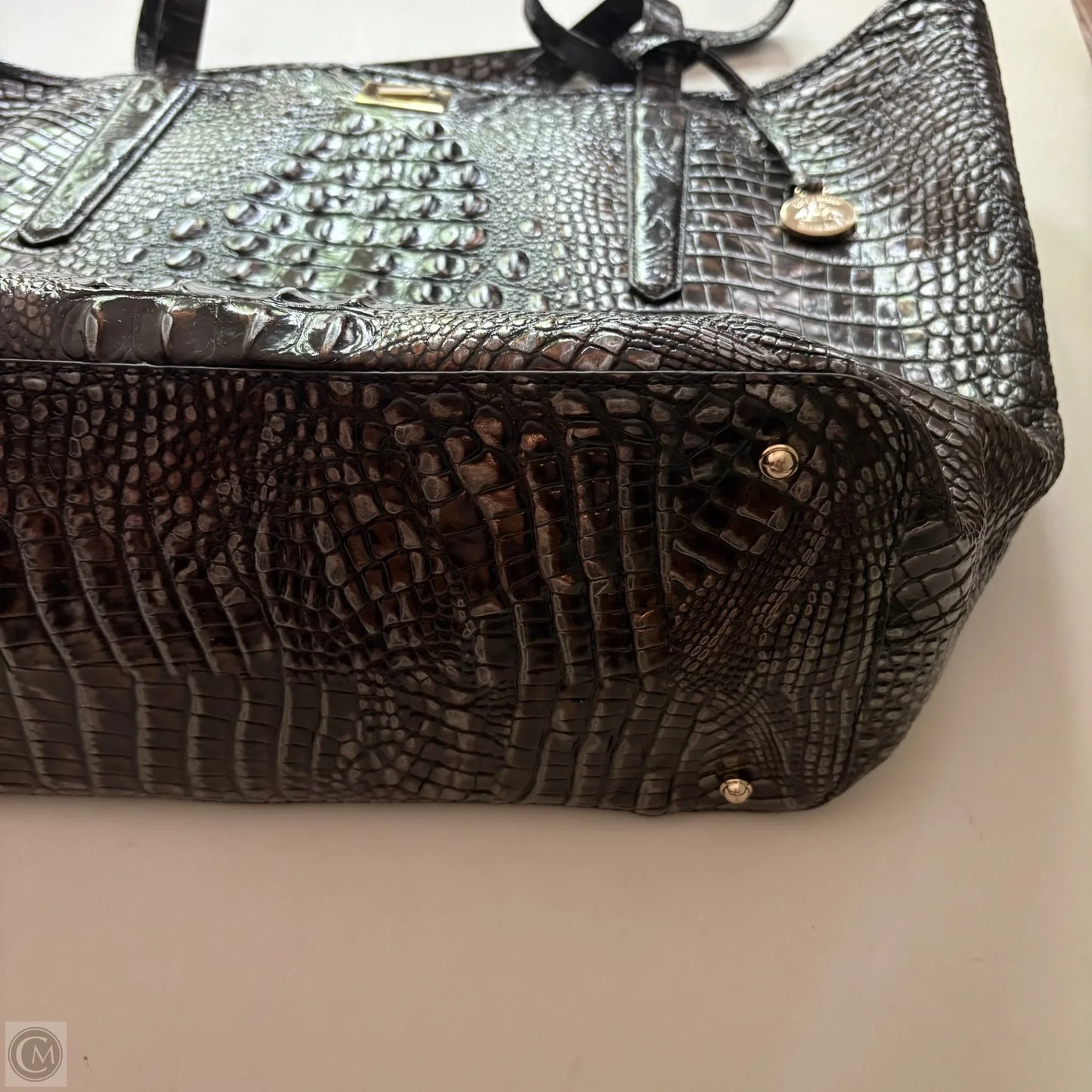 Handbag Designer By Brahmin, Size: Large