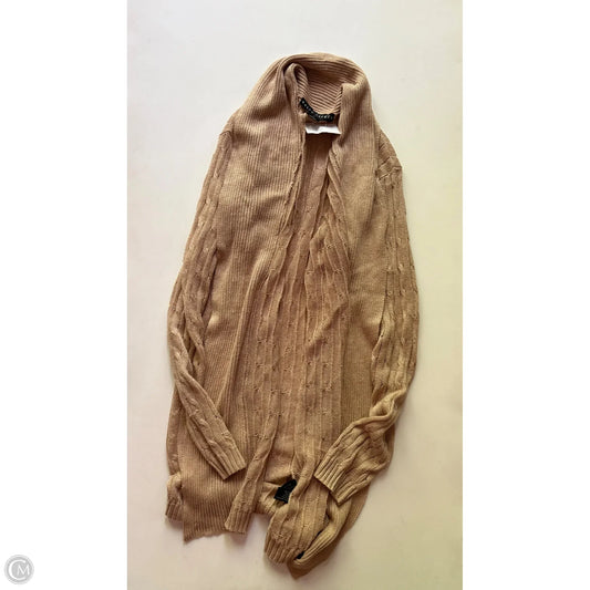 Sweater Cardigan By Ralph Lauren Black Label In Tan, Size: M