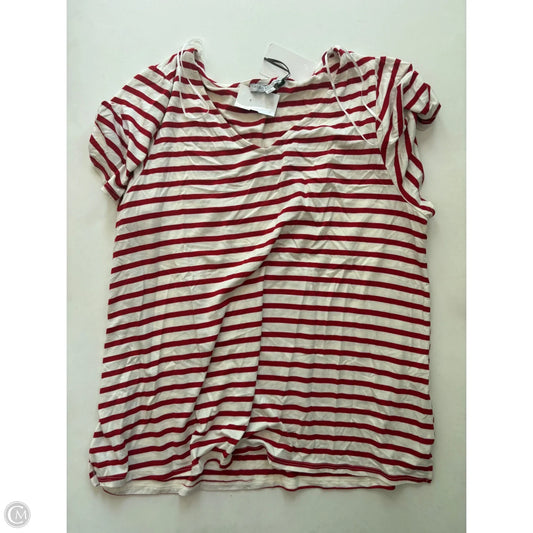 Top Short Sleeve By Green Envelope In Striped Pattern, Size: 1x