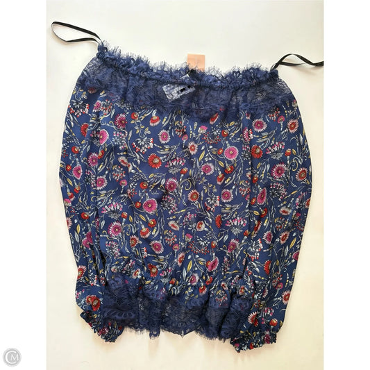 Blouse Long Sleeve By Jessica Simpson In Floral Print, Size: S