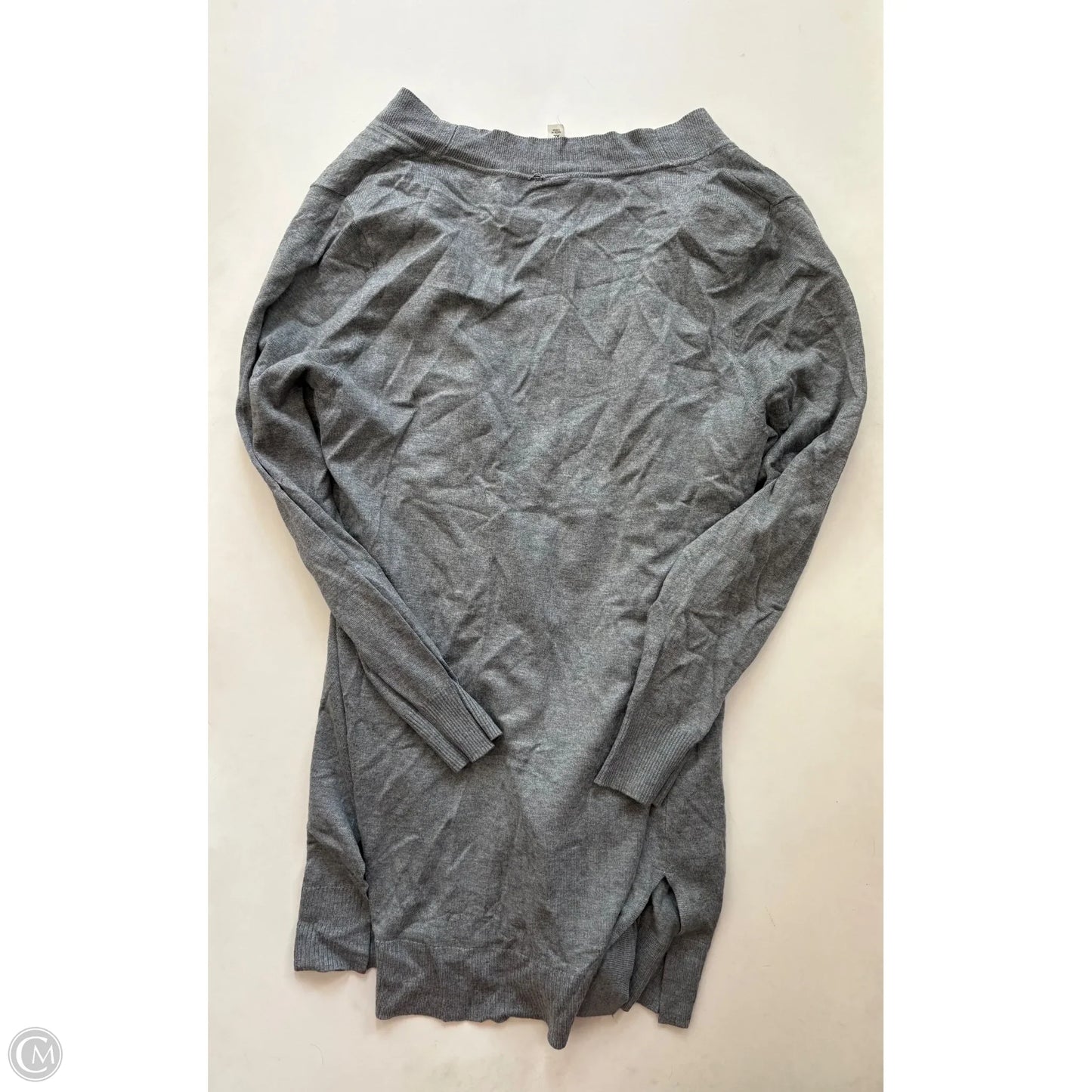 Sweater Cardigan By Zenana Outfitters In Grey, Size: Xl