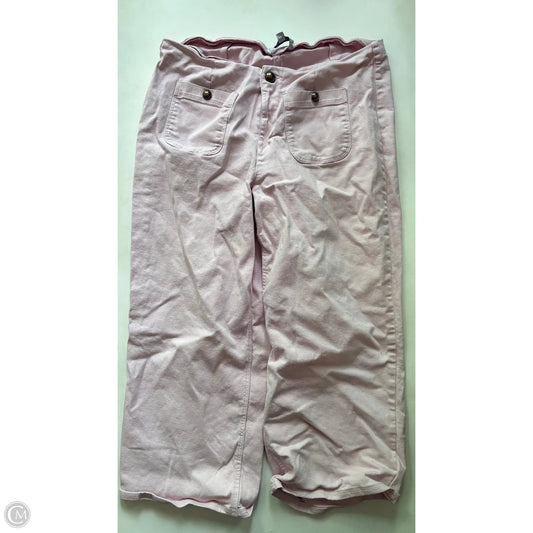 Jeans Wide Leg By Ophelia Roe In Pink, Size: 18