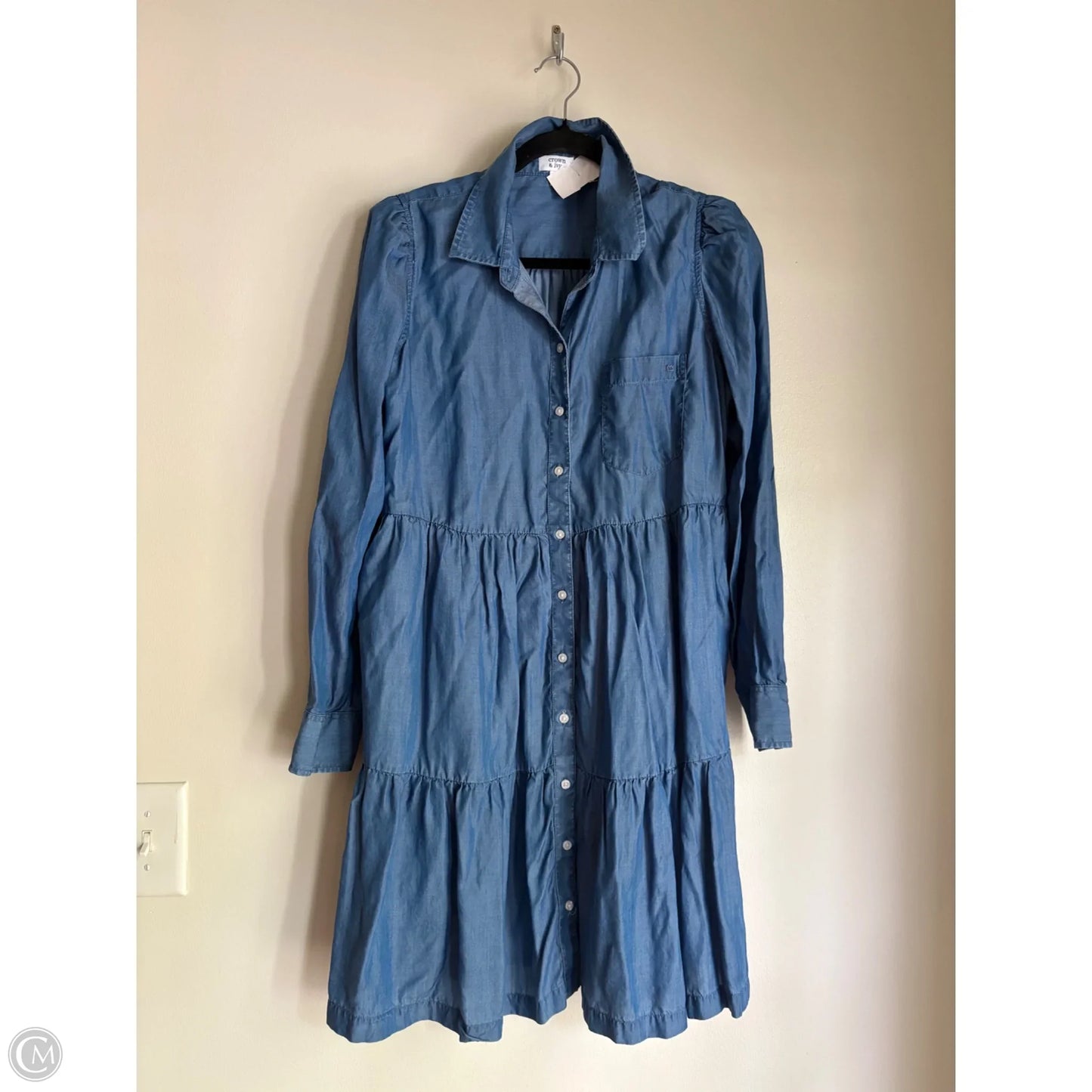 Dress Casual Midi By Crown And Ivy In Blue, Size: M