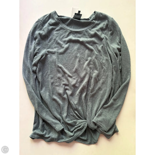 Top Long Sleeve By Bobeau In Blue, Size: L