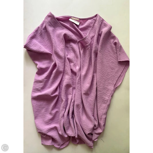 Blouse Short Sleeve By Oddi In Purple, Size: 2x