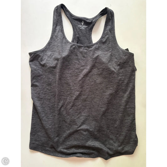 Athletic Tank Top By Skechers In Grey, Size: 2x