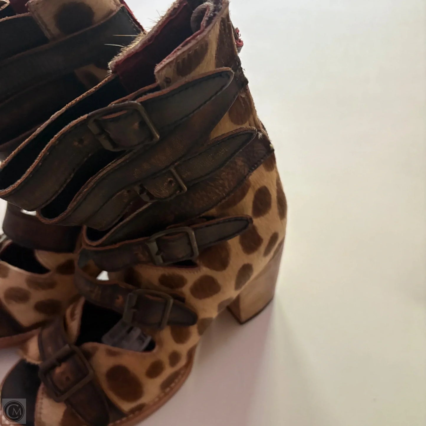 Shoes Heels Block By Freebird In Animal Print, Size: 8