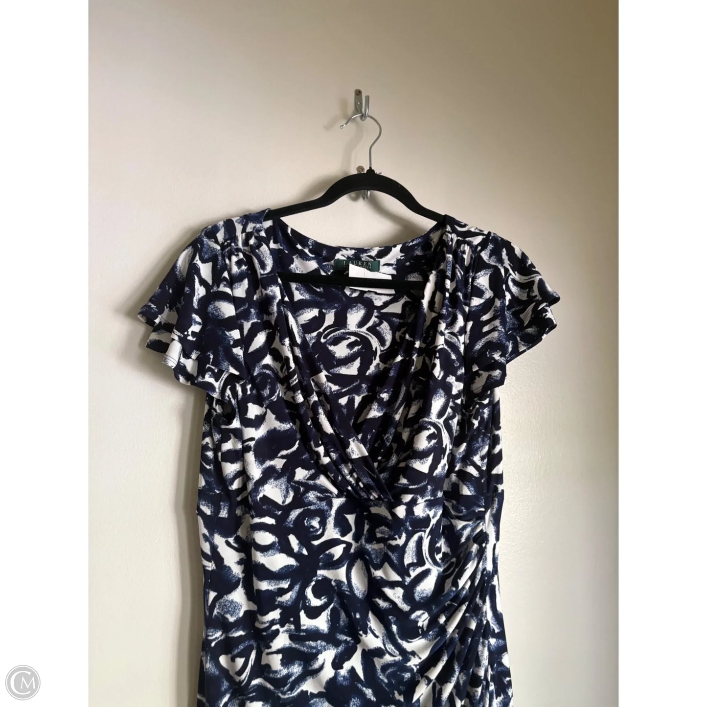 Dress Work By Ralph Lauren In Blue, Size: L