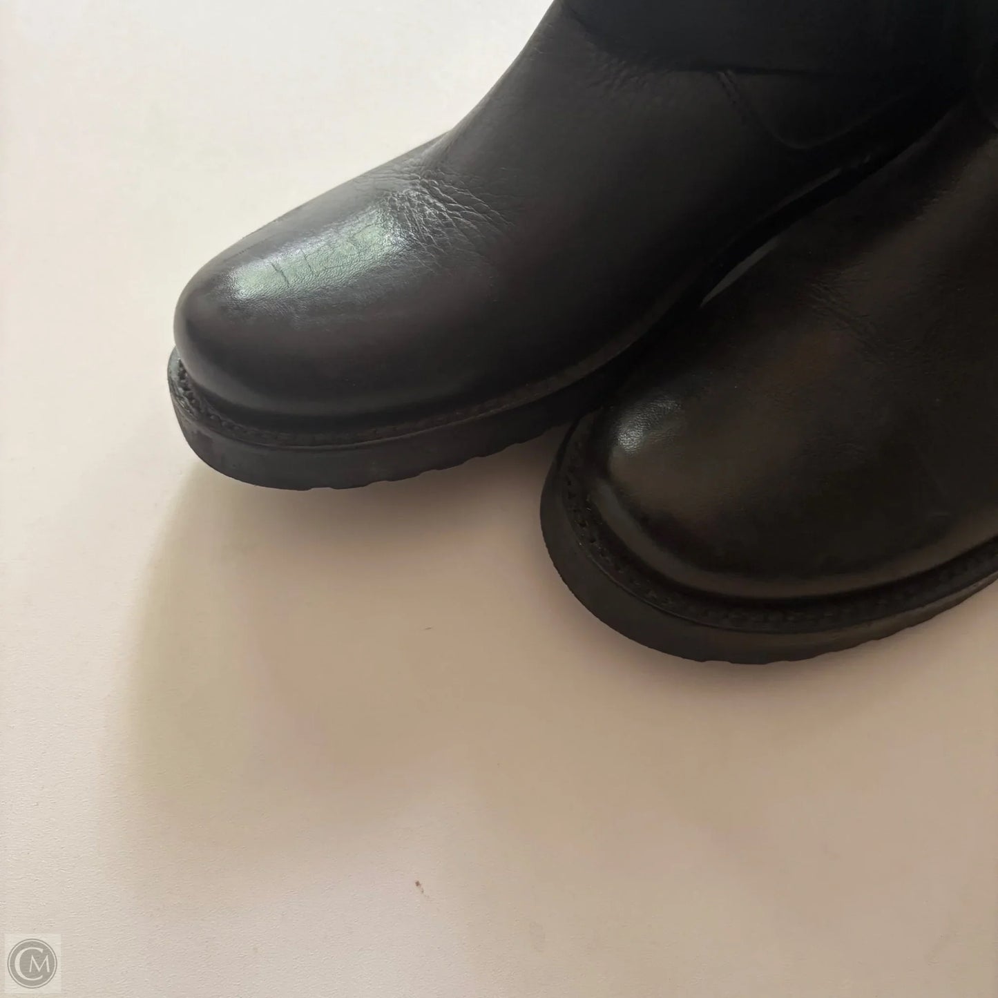 Boots Designer By Frye In Black, Size: 7.5