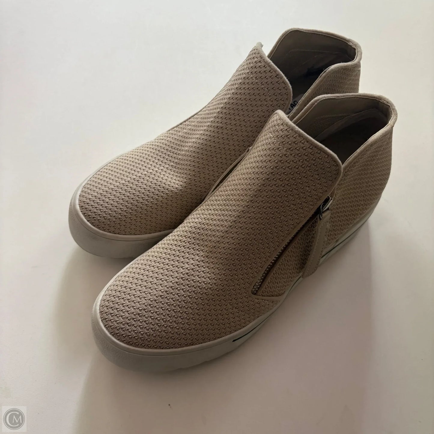 Boots Ankle Heels By Steve Madden In Cream, Size: 10