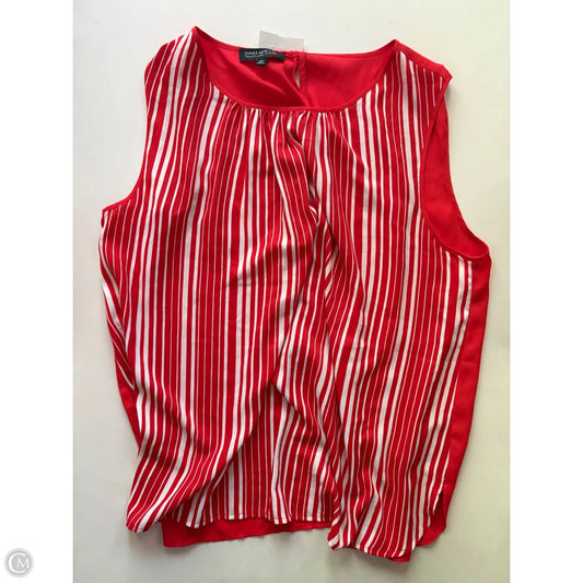 Blouse Sleeveless By Jones New York In Striped Pattern, Size: 1x