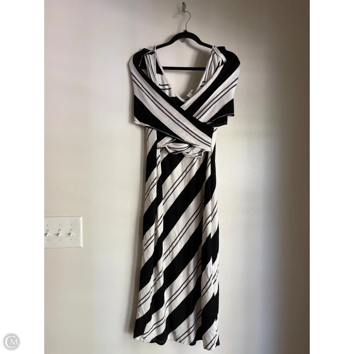 Dress Casual Maxi By Cato In Striped Pattern, Size: L