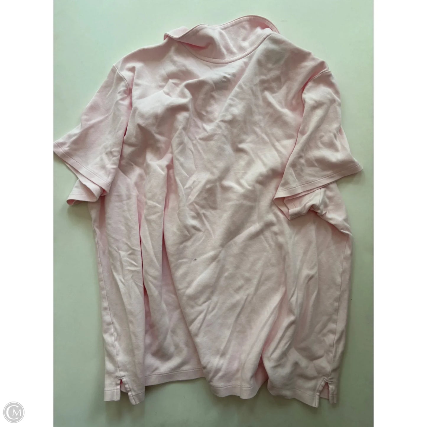 Top Short Sleeve By Croft And Barrow In Pink, Size: 2x
