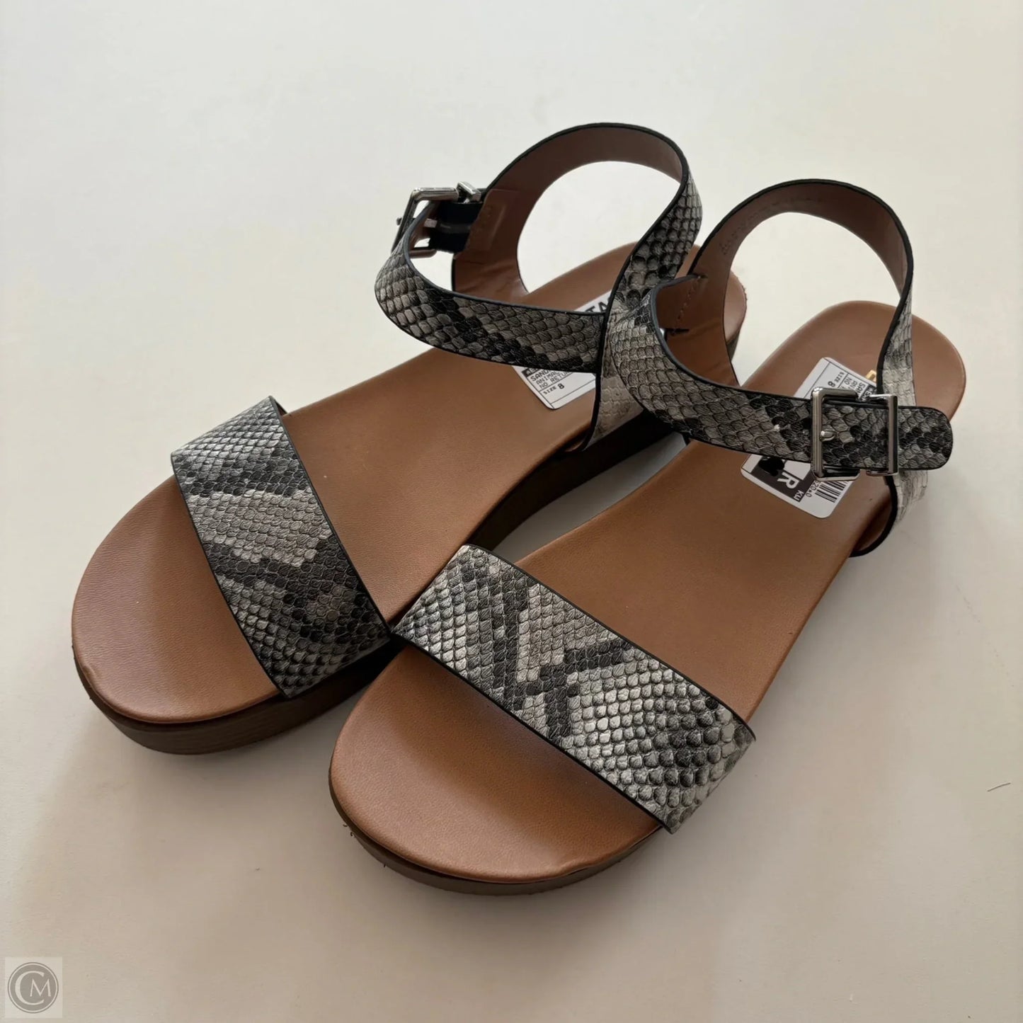 Sandals Heels Block By Express In Animal Print, Size: 8