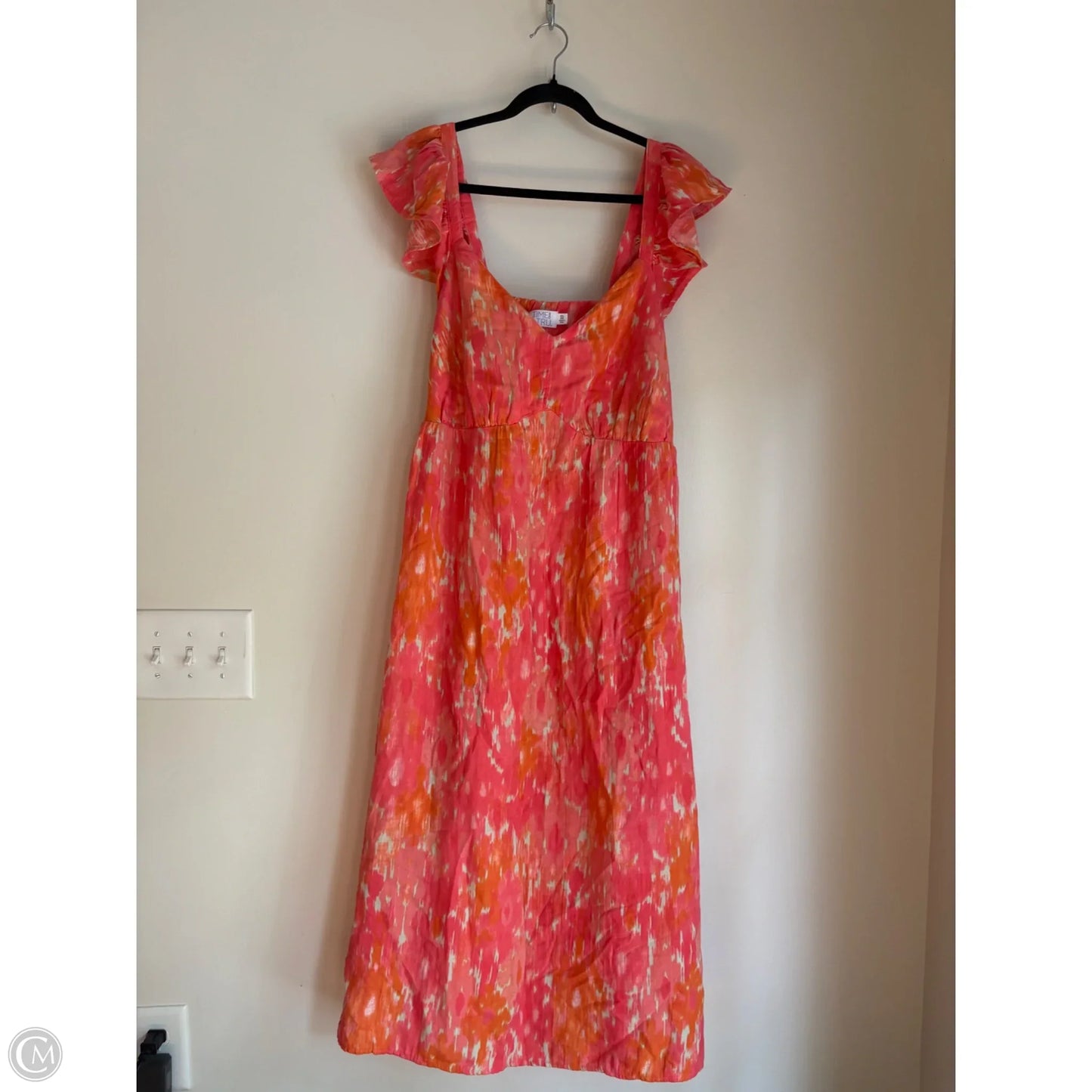 Dress Casual Maxi By Time And Tru In Pink, Size: 2x