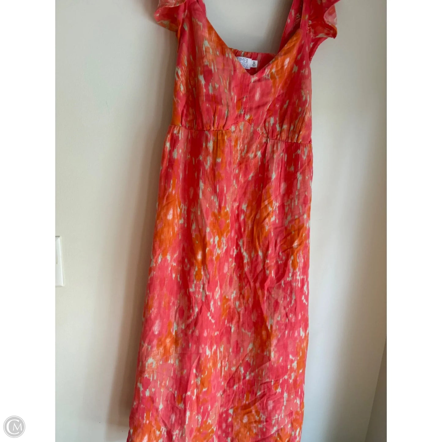 Dress Casual Maxi By Time And Tru In Pink, Size: 2x