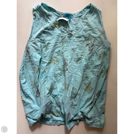 Top Sleeveless By Fresh Produce In Blue, Size: 3x