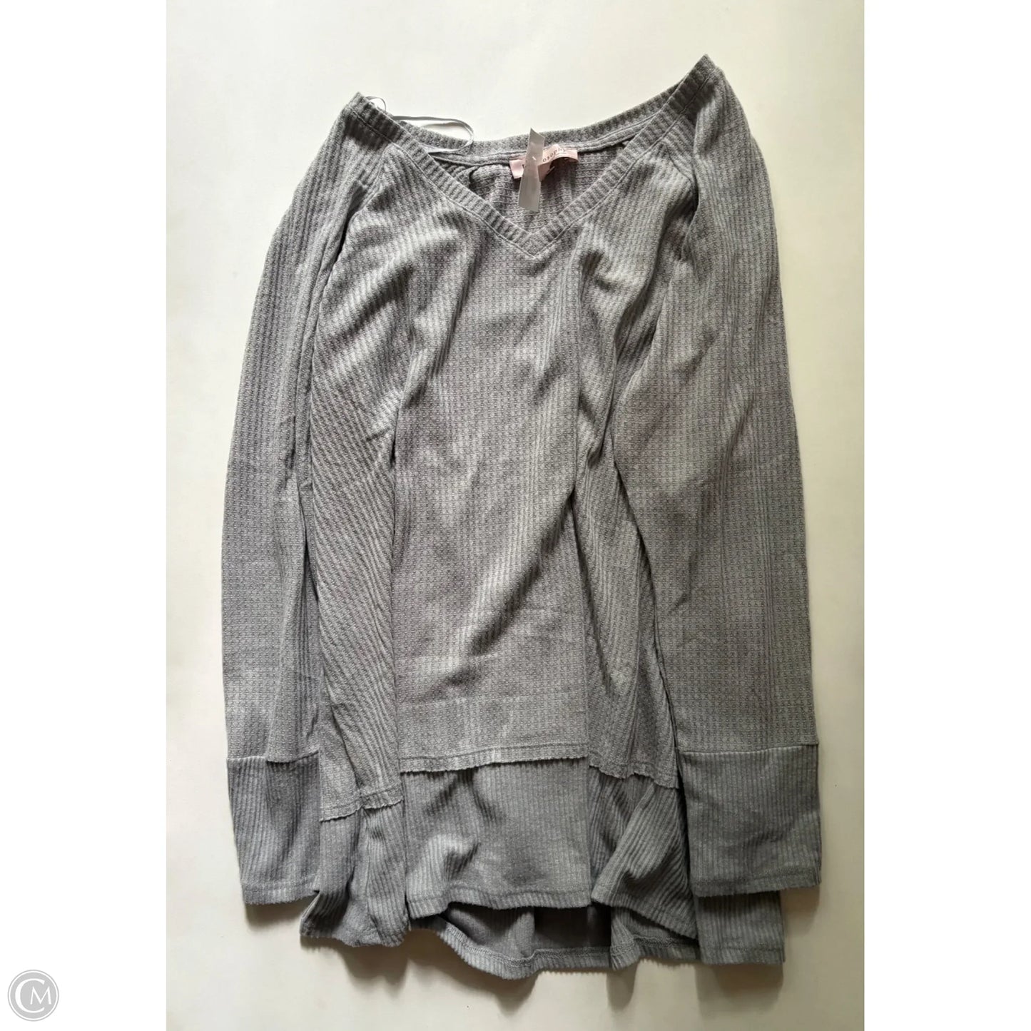 Top Long Sleeve By Philosophy In Grey, Size: 2x