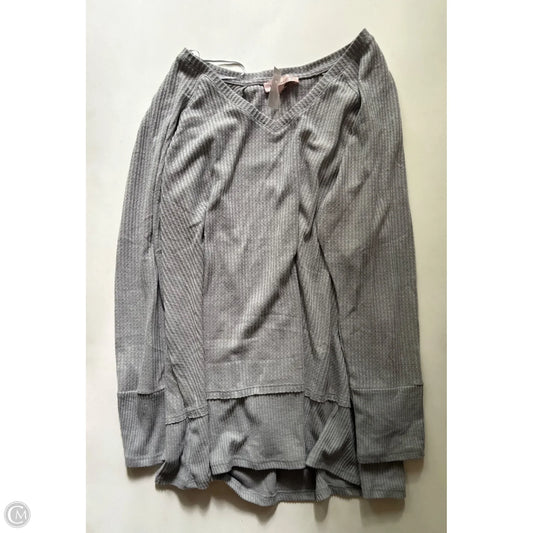 Top Long Sleeve By Philosophy In Grey, Size: 2x