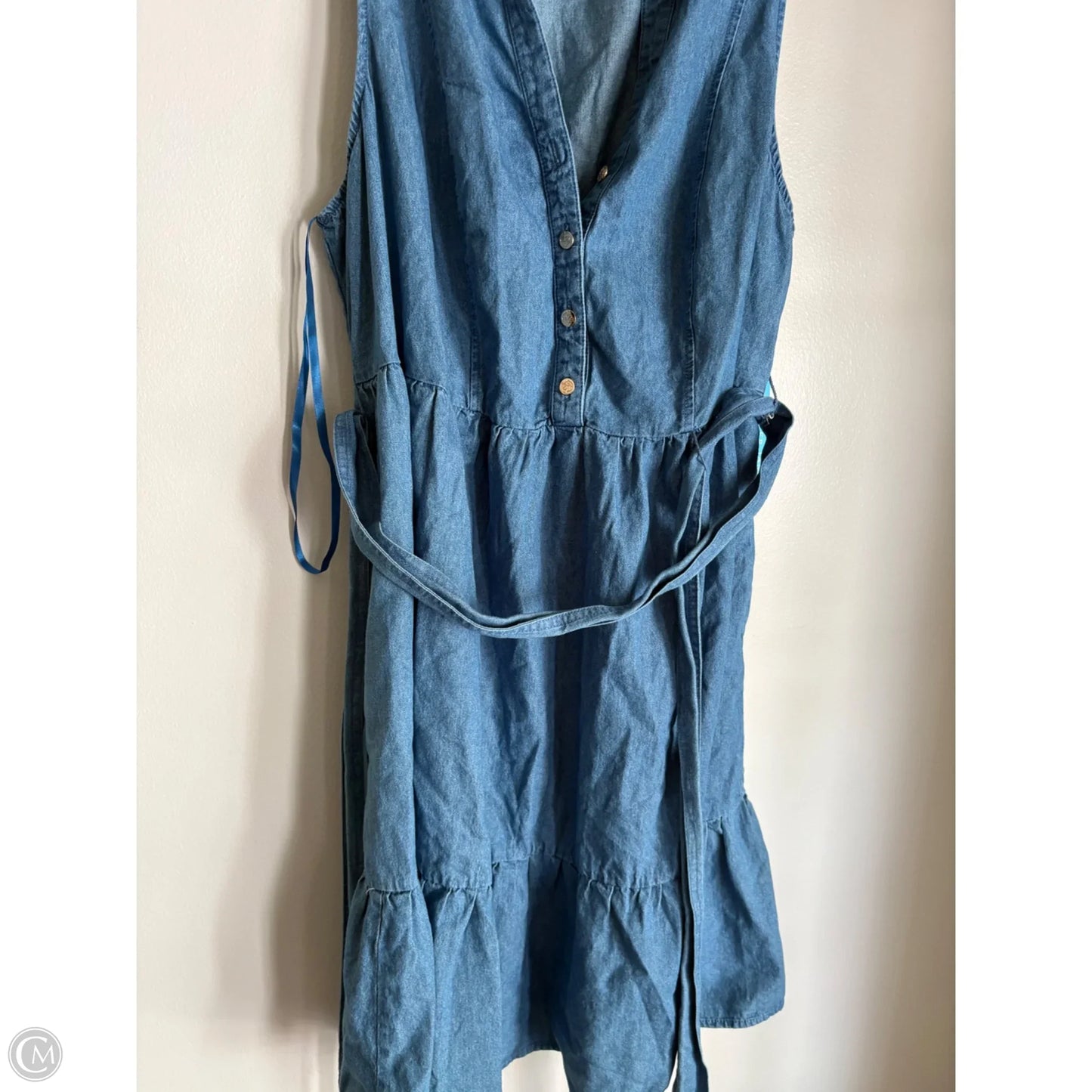 Dress Casual Midi By Draper James In Blue, Size: 1x