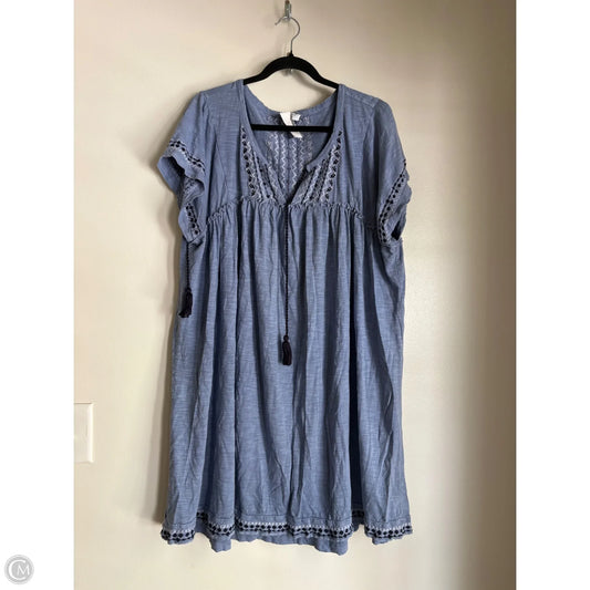 Dress Casual Midi By Crown And Ivy In Blue, Size: 2x