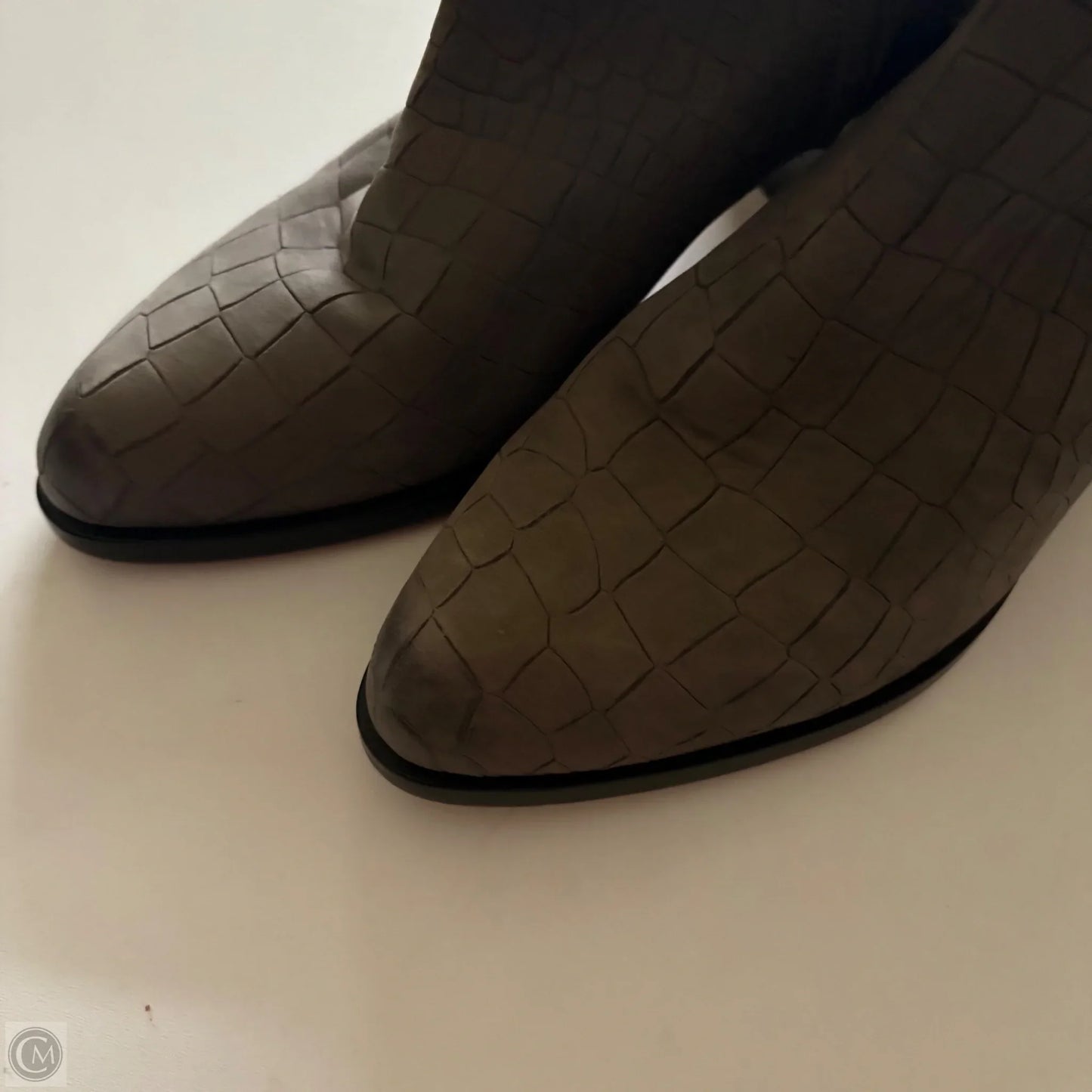 Boots Ankle Heels By Sam Edelman In Grey, Size: 9