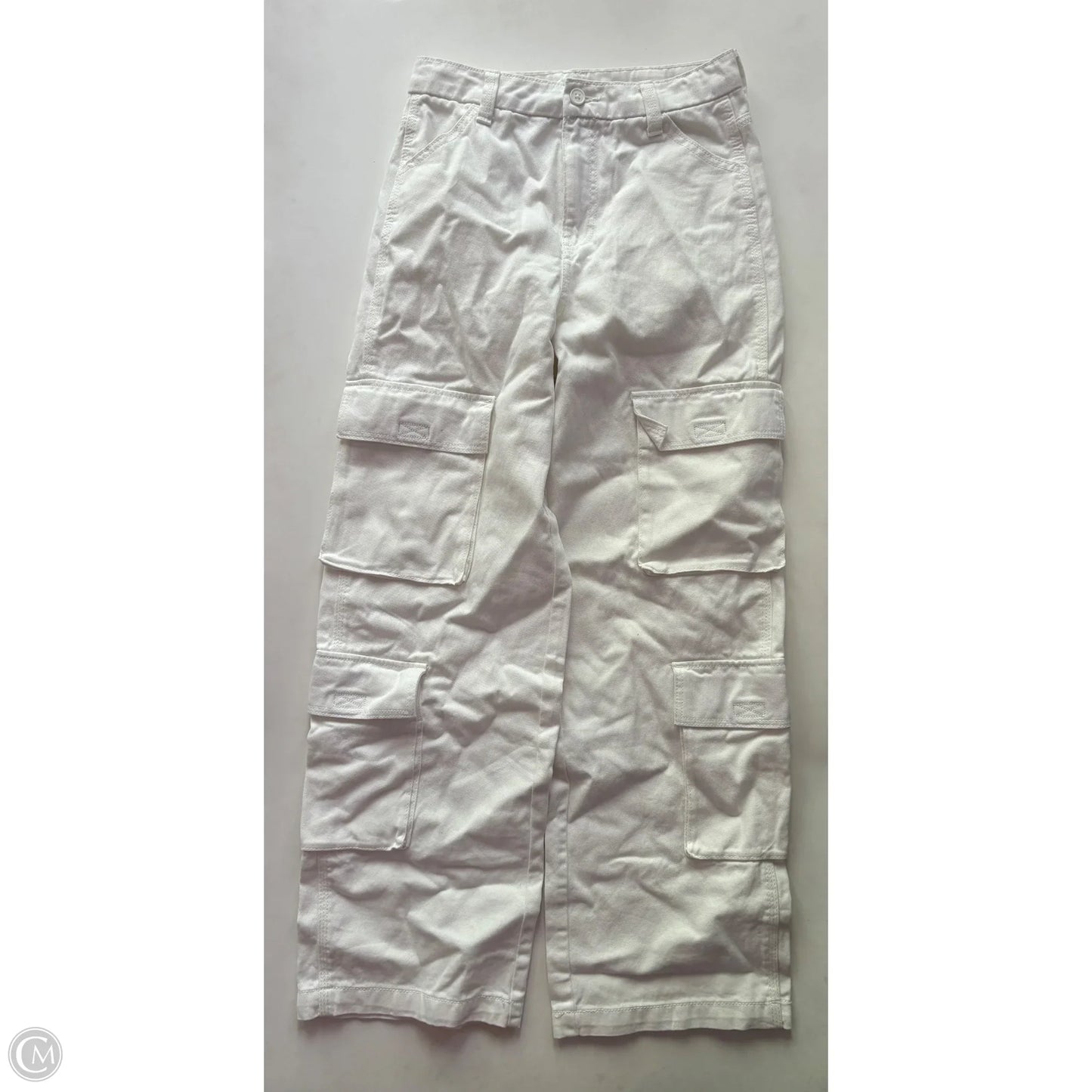 Jeans Wide Leg By Divided In White, Size: 2