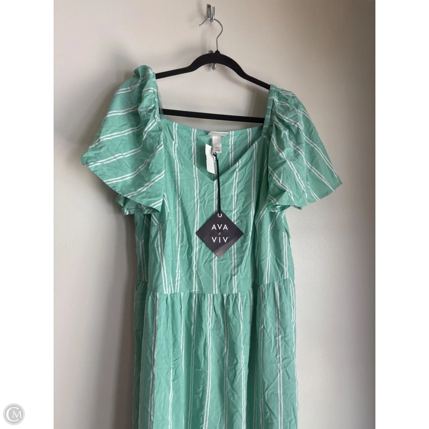 Dress Casual Maxi By Ava & Viv In Striped Pattern, Size: 2x