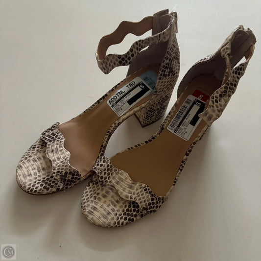 Shoes Heels Block By Inc In Animal Print, Size: 8