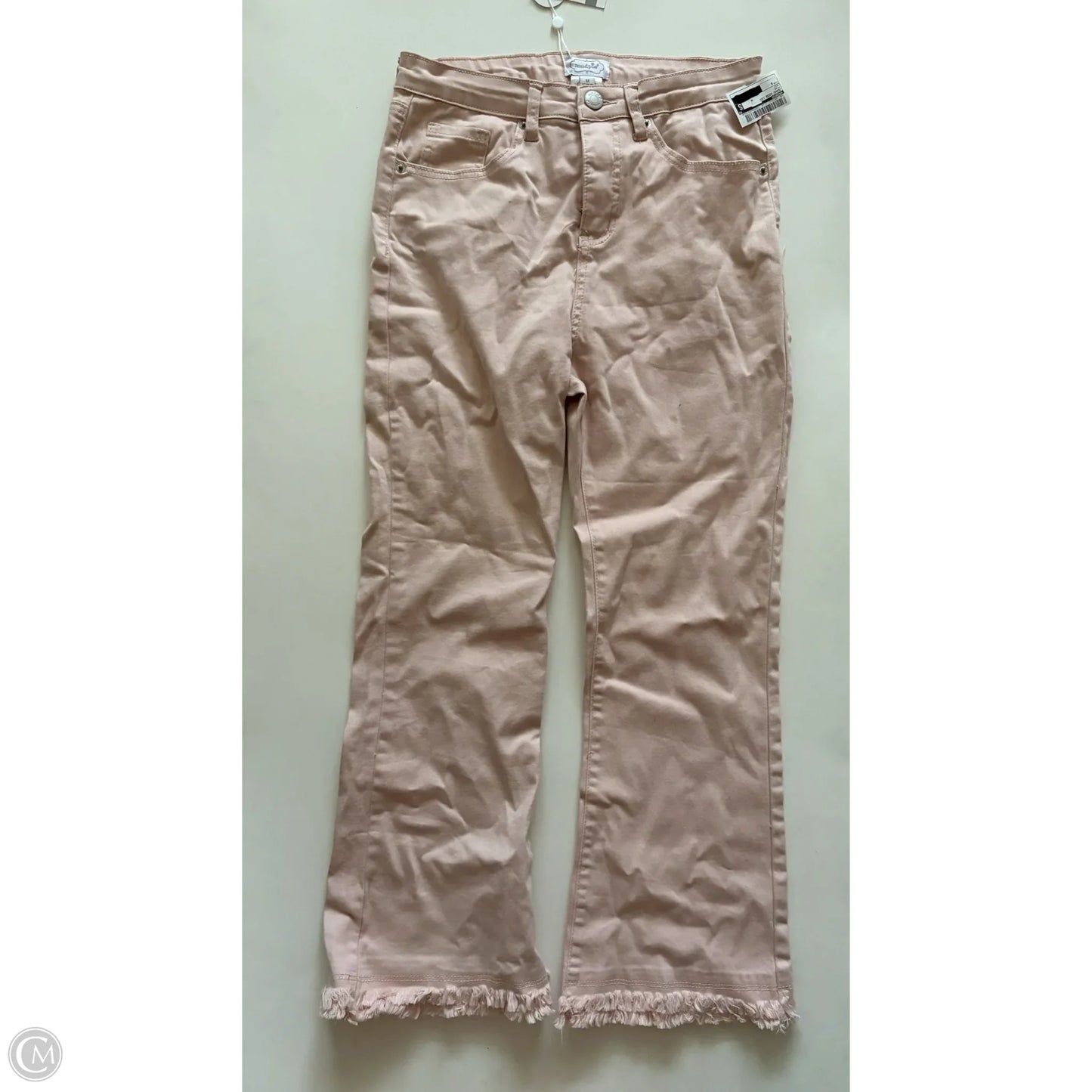 Jeans Wide Leg By Mudpie In Pink, Size: 8