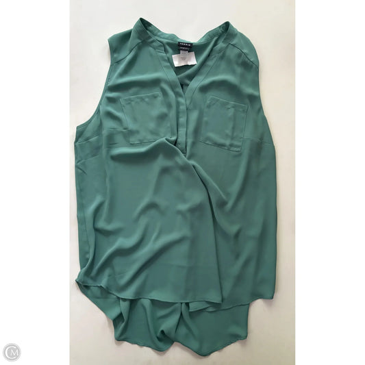 Blouse Sleeveless By Torrid In Green, Size: 2x