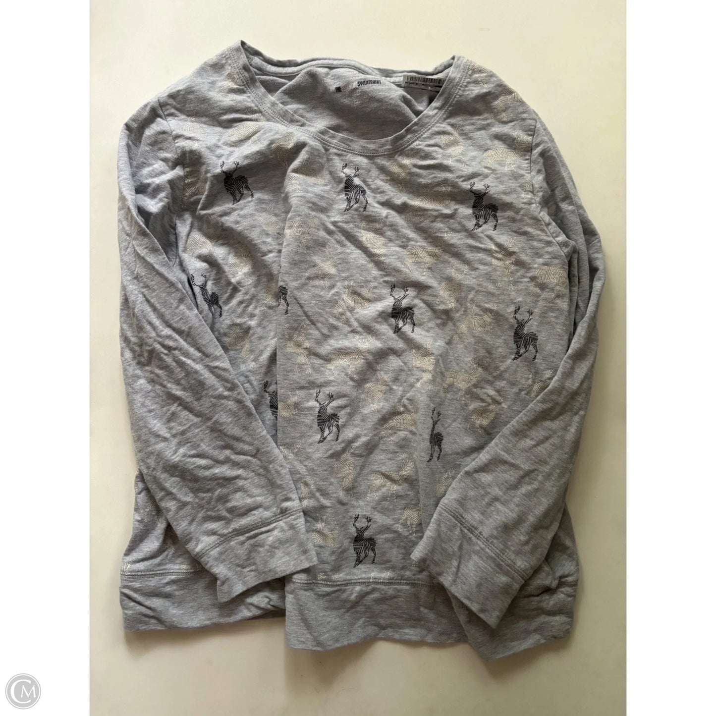 Sweatshirt Crewneck By Style And Company In Grey, Size: 3x