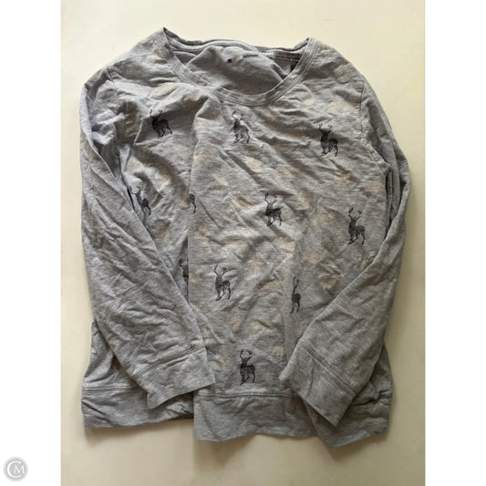 Sweatshirt Crewneck By Style And Company In Grey, Size: 3x